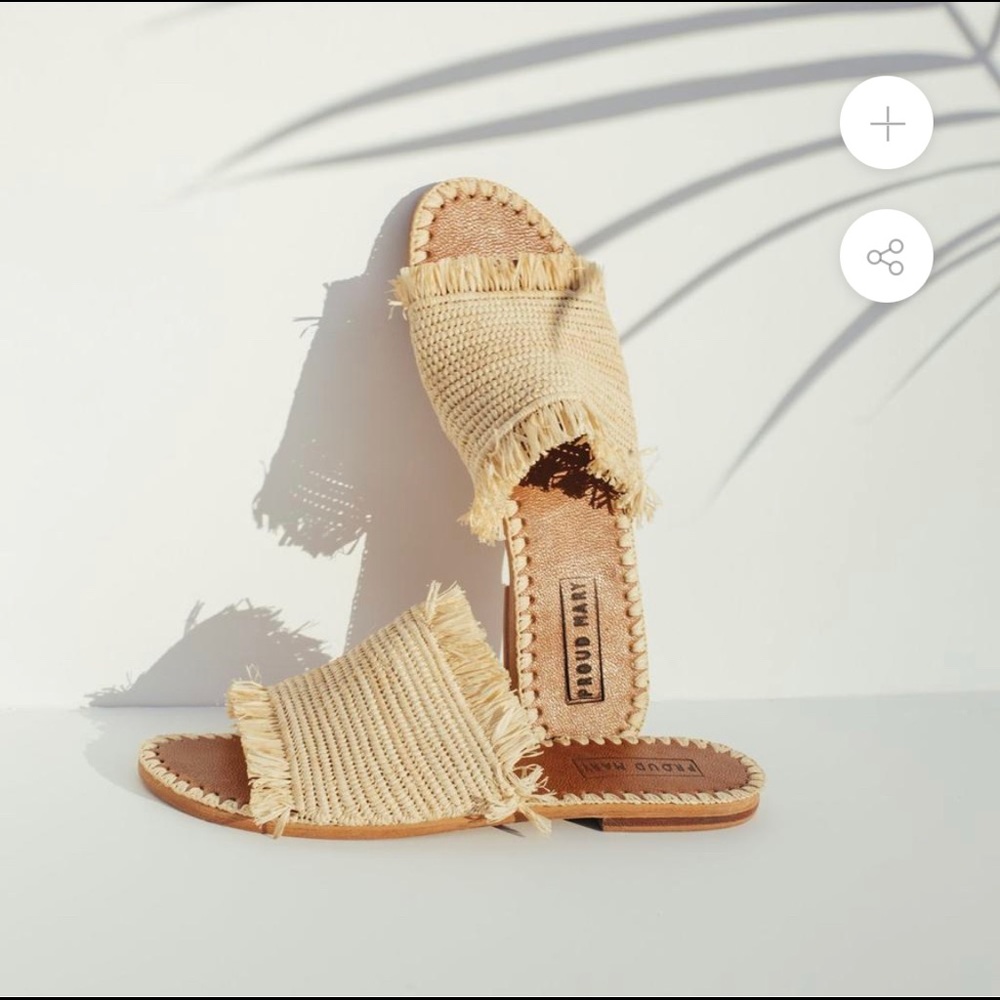 Raffia fringe slide